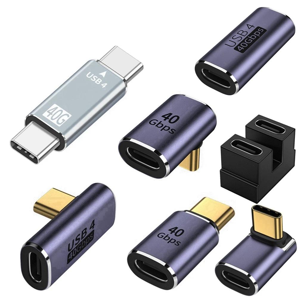USB C Ŭ , Ʈ 3, 4, USB4 Ÿ C Mannlich/Weibliche auf buchse , 40gbps Pd 100w, 90 grad, 8k @ 60hz